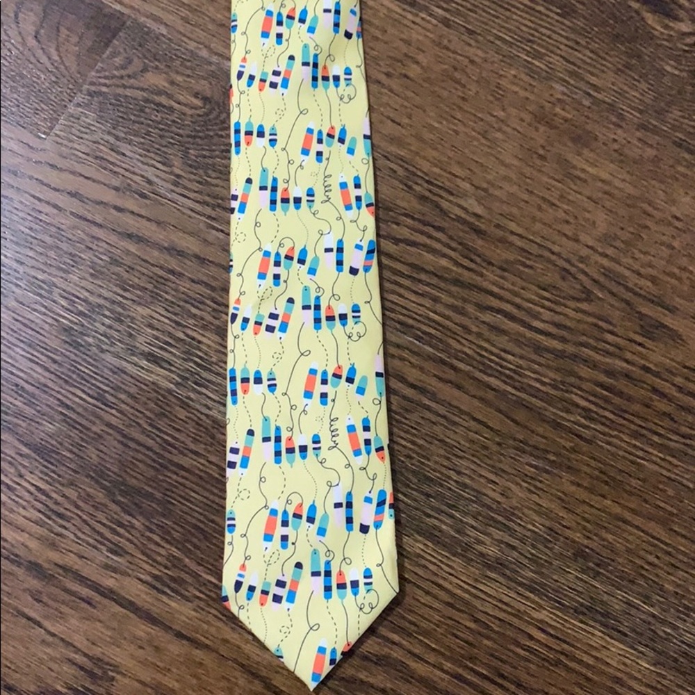 Lilly Pulitzer men’s neck tie Oh Buoy yellow